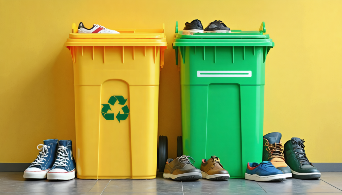 découvrez comment trier correctement vos chaussures avec notre guide pratique pour savoir si elles vont dans la poubelle jaune ou verte, et adoptez un geste éco-responsable au quotidien.