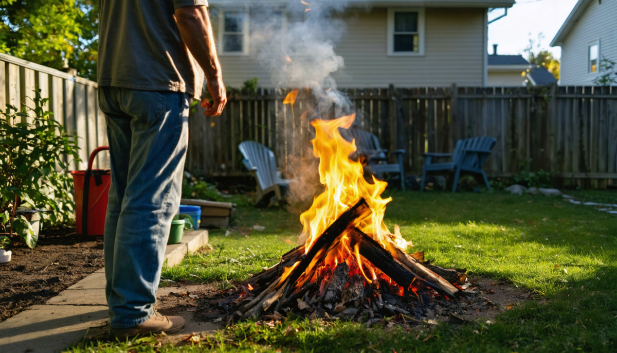 découvrez les démarches à suivre et les précautions à prendre si votre voisin allume un feu dans son jardin, pour garantir votre sécurité et respecter la réglementation.